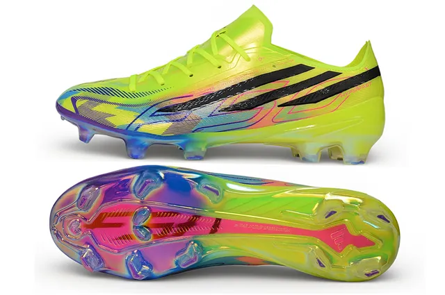 Adidas X Speedflow নিয়ন হলুদ ইরিডেসেন্ট ফুটবল জুতো দৃঢ় মাঠের জন্য 5