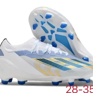 Adidas X Speedflow White Blue Yellow Firm-Ground Soccer Shoes
