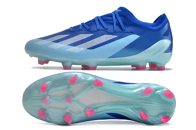 Adidas X Speedflow White Blue Yellow Firm-Ground Soccer Shoes 2