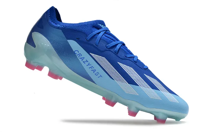 Adidas X Speedflow White Blue Yellow Firm-Ground Soccer Shoes 6