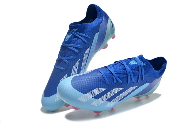 Adidas X Speedflow White Blue Yellow Firm-Ground Soccer Shoes 9