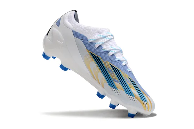 Adidas X Speedflow White Blue Yellow Firm-Ground Soccer Shoes 18