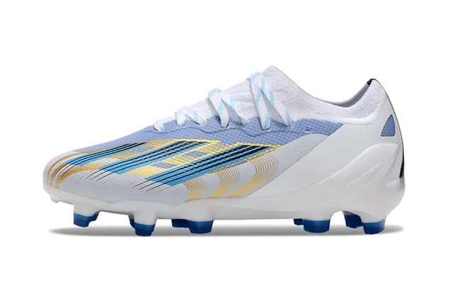 Adidas X Speedflow White Blue Yellow Firm-Ground Soccer Shoes 20