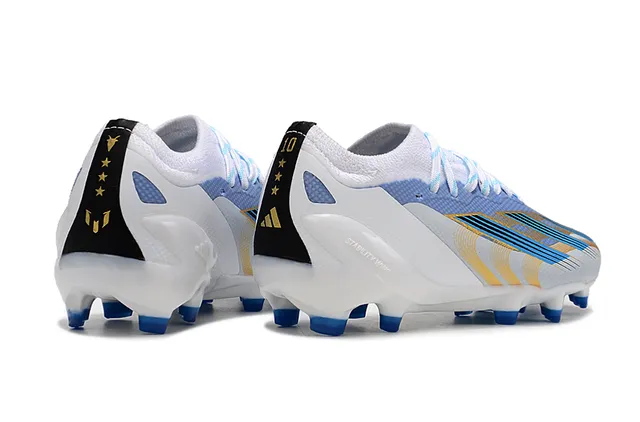 Adidas X Speedflow White Blue Yellow Firm-Ground Soccer Shoes 21