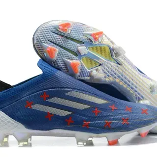 Adidas X Speedportal Blue Red Cross Firm-Ground Soccer Shoes
