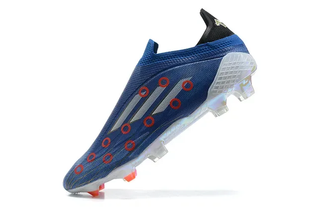 Adidas X Speedportal Azul Rojo Cruz Zapatos de fútbol para terreno firme 4