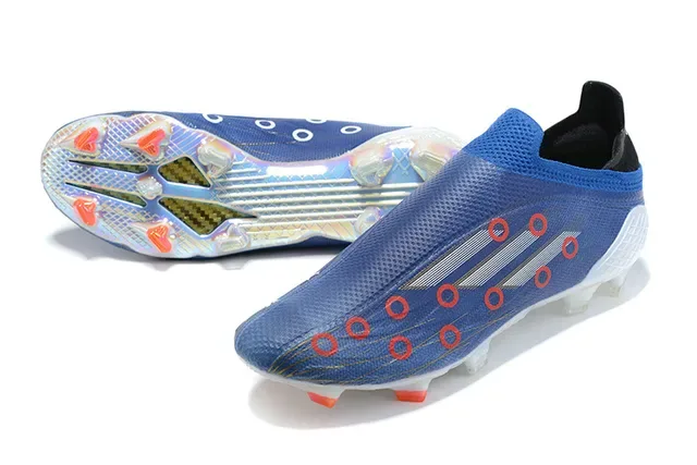 Adidas X Speedportal Azul Rojo Cruz Zapatos de fútbol para terreno firme 7