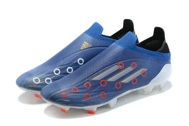 Adidas X Speedportal Azul Rojo Cruz Zapatos de fútbol para terreno firme 8
