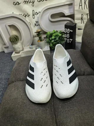 Adidas Yeezy Slide White Black Lifestyle Sneakers 10