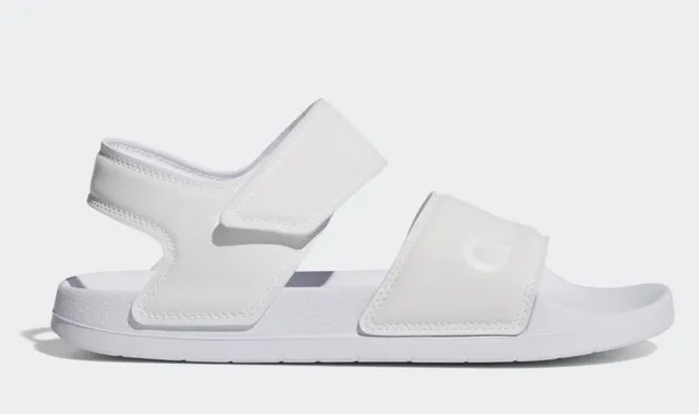 Adidas Yeezy Slide Sandales casual à double bride en blanc moulé 7