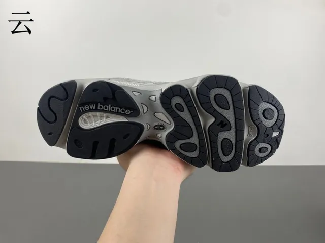 Aimé Leon Dore Gray Black Sole Layered Synthetic-Mesh Upper Chunky Sneakers 7