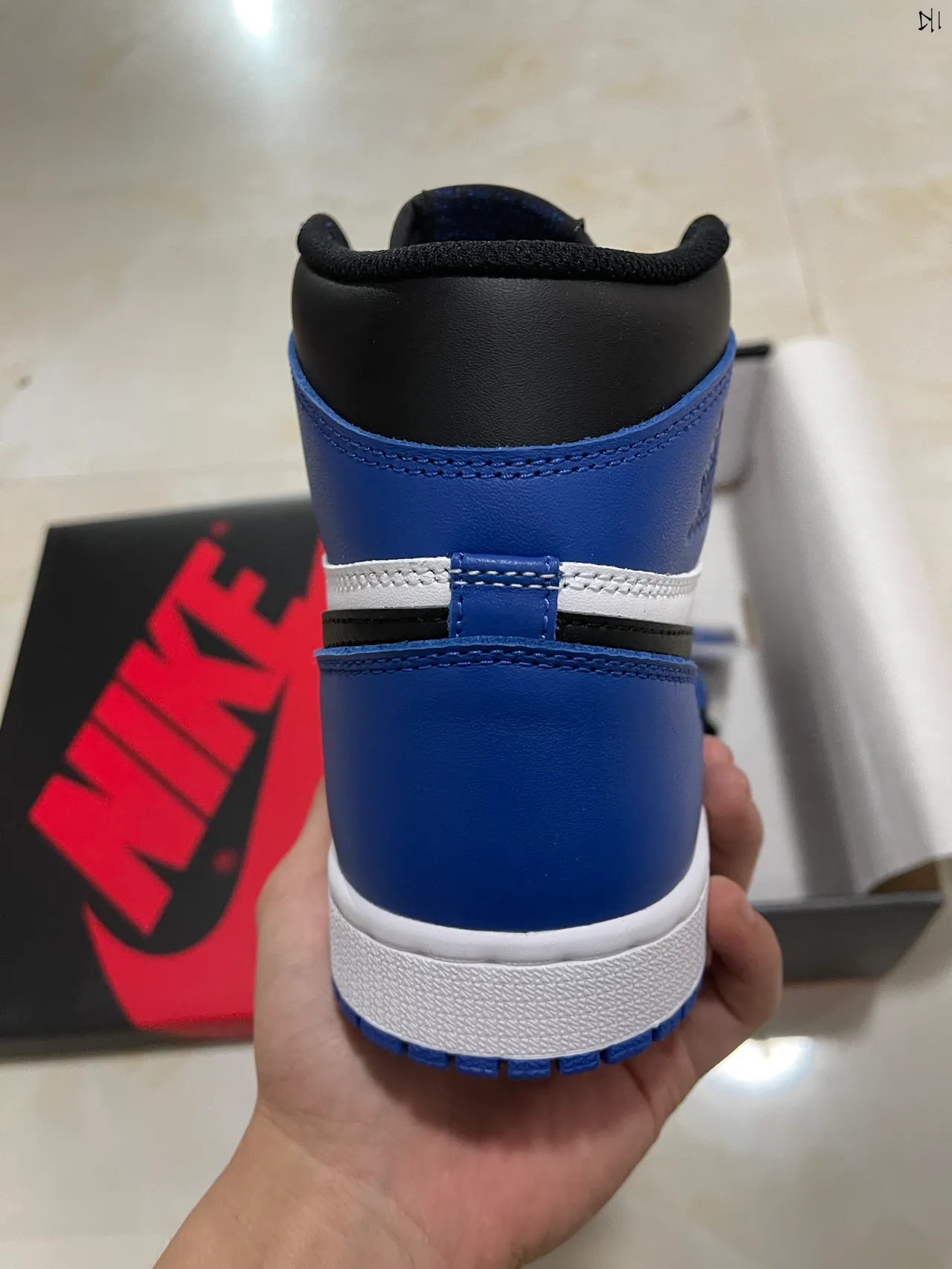 Air Jordan 1 Royal Blue White Black Basketball Shoes 3