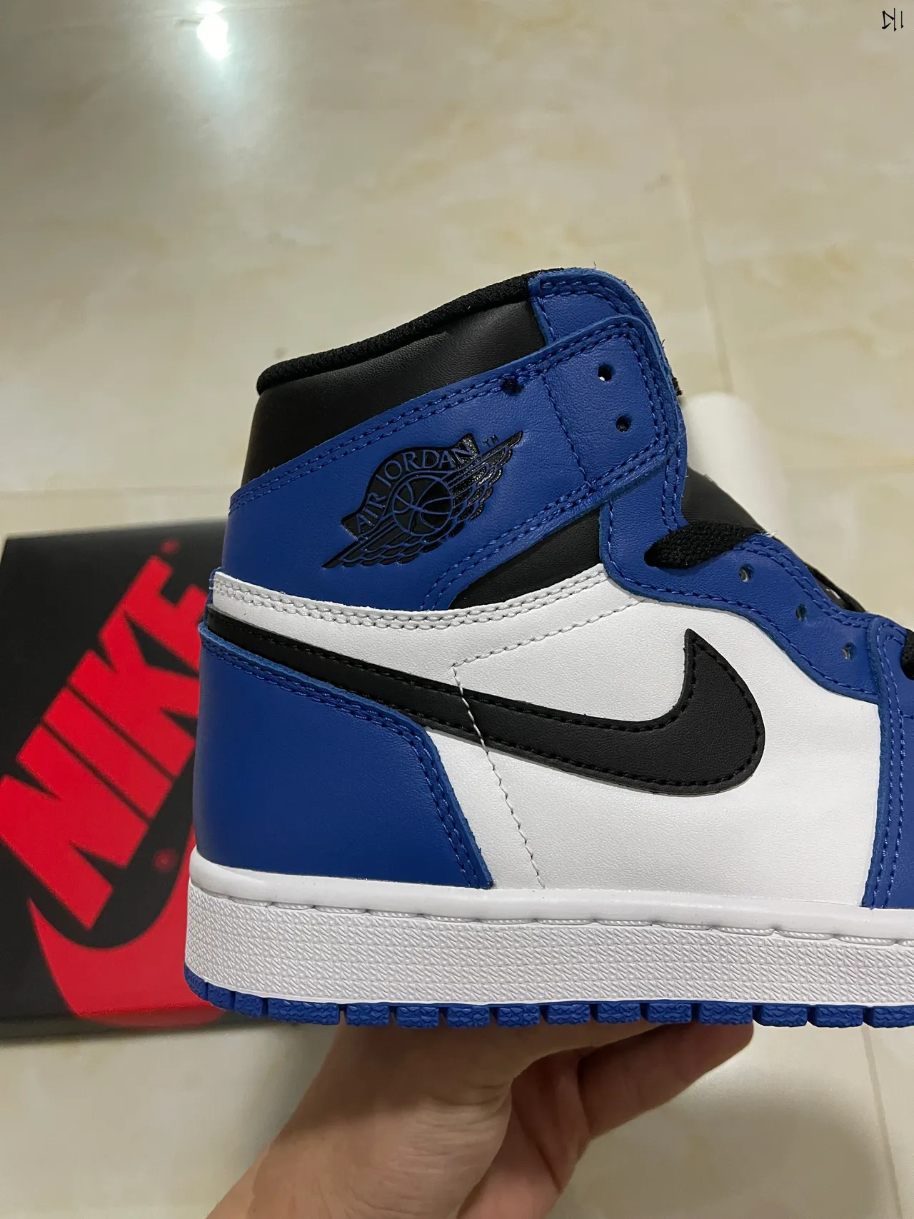 Air Jordan 1 Royal Blue White Black Basketball Shoes 8
