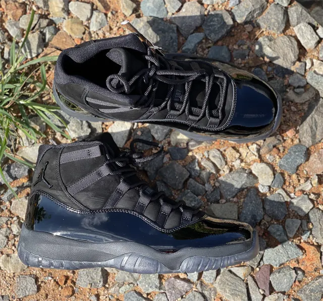 Air Jordan 11 Black Patent Leather Basketball Shoes 6