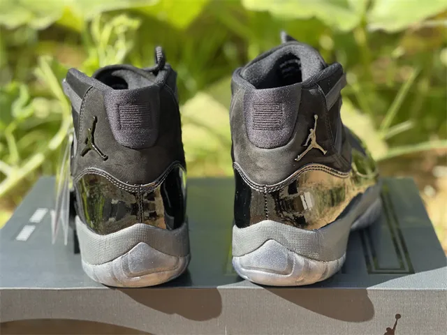Air Jordan 11 Black Patent Leather Basketball Shoes 13