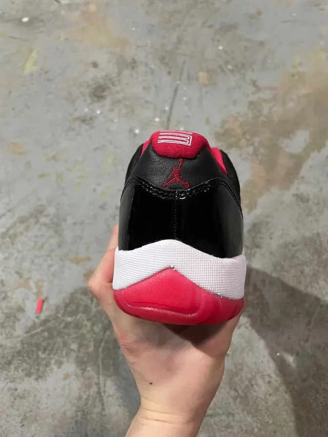 Air Jordan 11 Black Pink Patent Leather Basketball Shoes 5