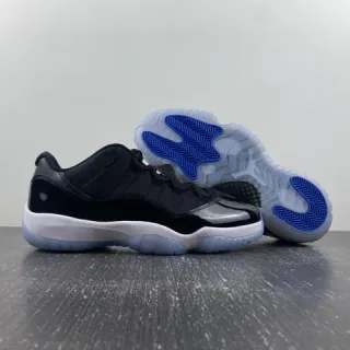 Air Jordan 11 Black White Royal Blue Basketball Shoes