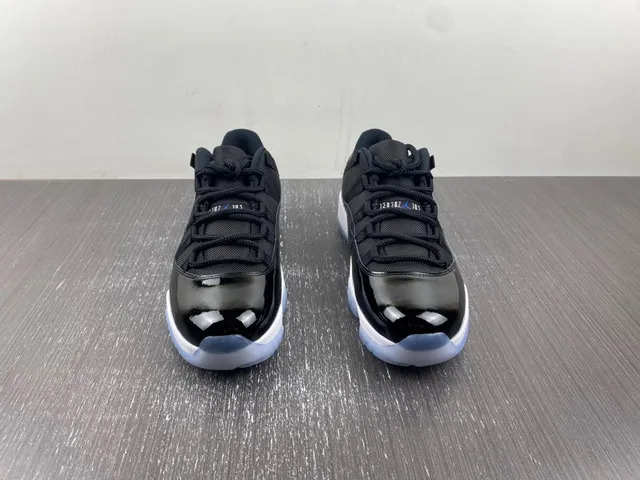 Air Jordan 11 Black White Royal Blue Basketball Shoes 3