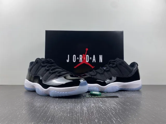 Air Jordan 11 Black White Royal Blue Basketball Shoes 4