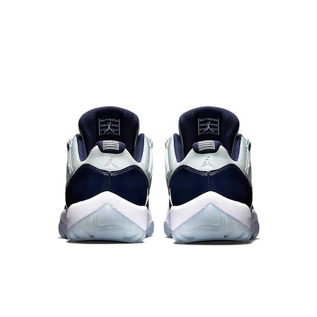 Air Jordan 11 Navy and Light Gray Basketball Shoes 2