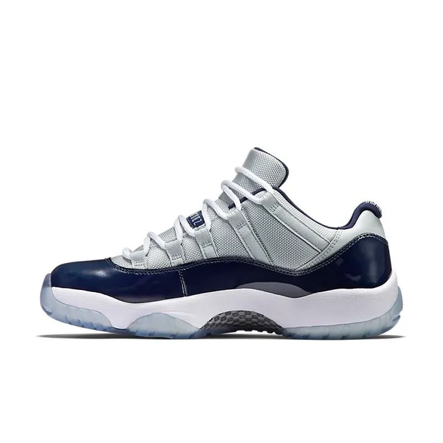 Air Jordan 11 Navy and Light Gray Basketball Shoes 5