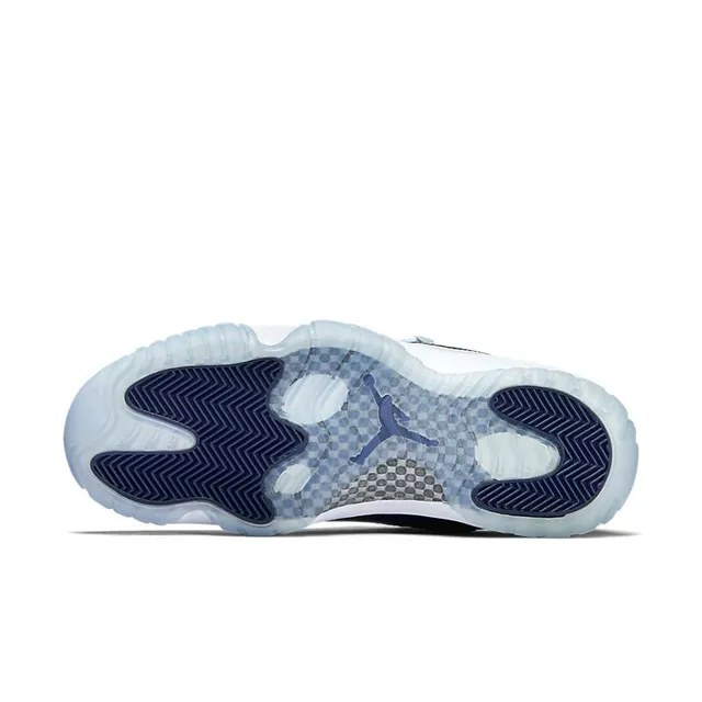Air Jordan 11 Navy and Light Gray Basketball Shoes 6