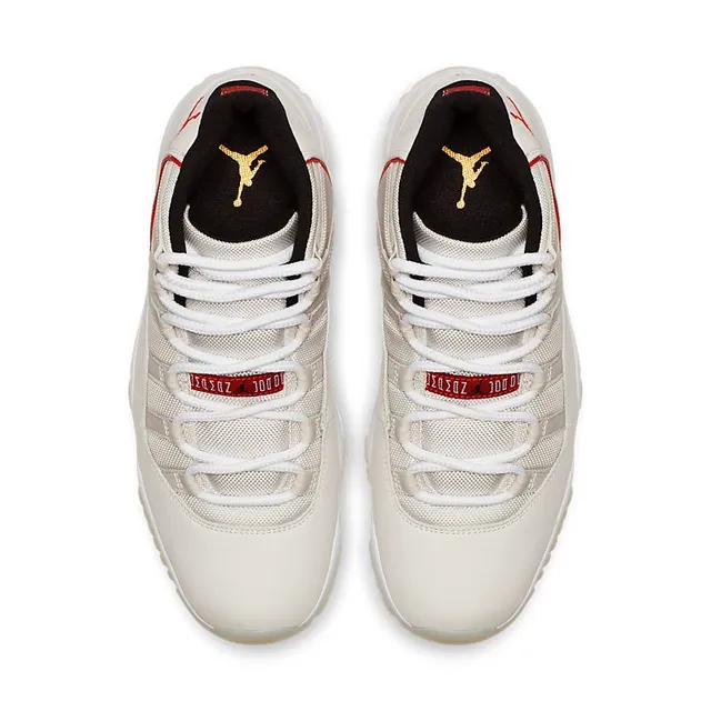 Air Jordan 11 Off-White Red Jumpman High-Top Basketball Shoes 4