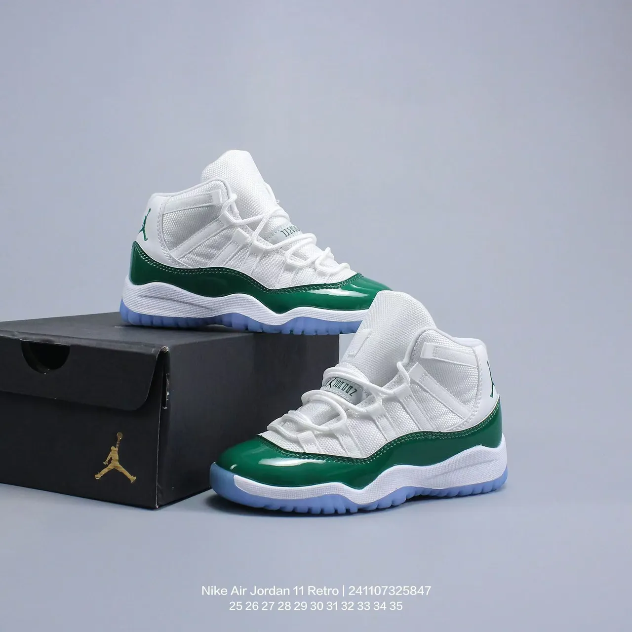 Air Jordan 11 Purple Gradient Patent Leather Basketball Shoes 12