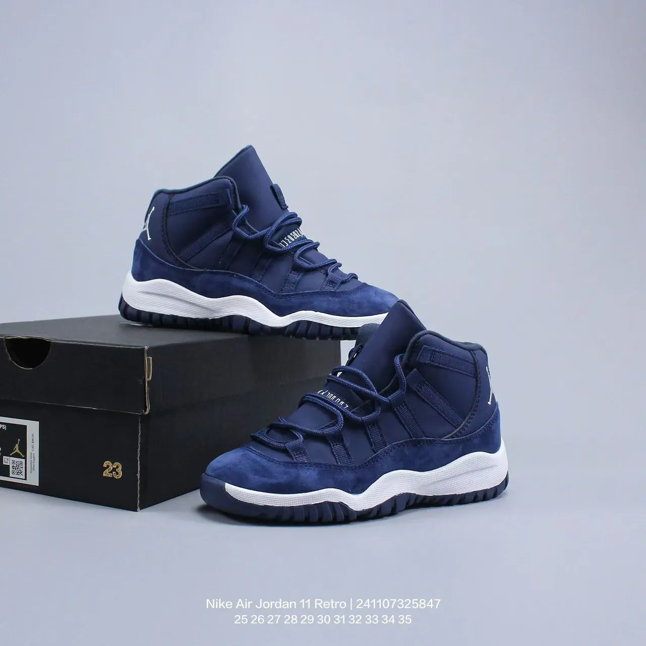 Air Jordan 11 Purple Gradient Patent Leather Basketball Shoes 15