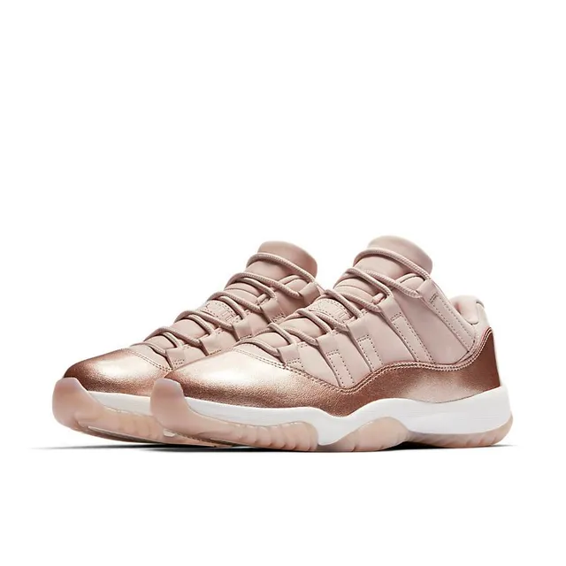 Air Jordan 11 Rose Gold Metallic Basketball Shoes 3