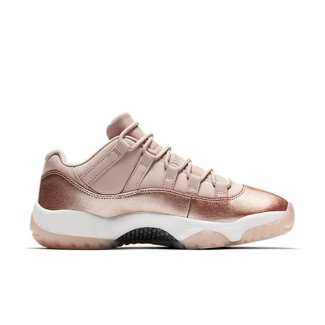 Air Jordan 11 Rose Gold Metallic Basketball Shoes 5