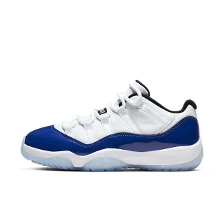 Air Jordan 11 白蓝高帮漆皮点缀篮球鞋