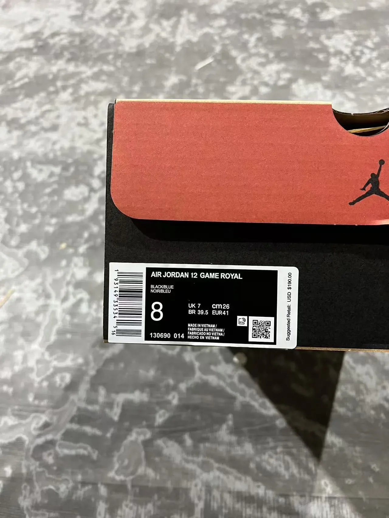 Air Jordan 12 Chaussures de Basketball Noir et Bleu Royal 2