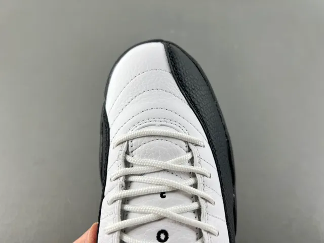 Air Jordan 12 White Black Gold Basketball Shoes 5