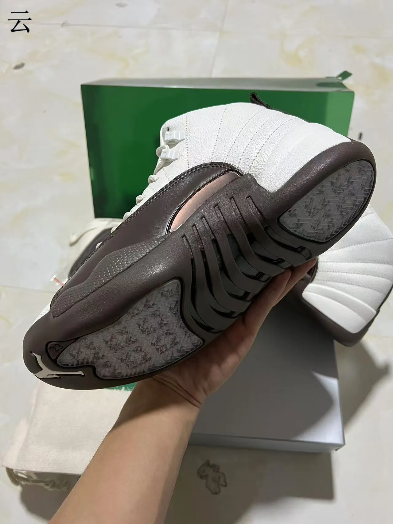 Air Jordan 12 White Chocolate Basketball Shoes 6