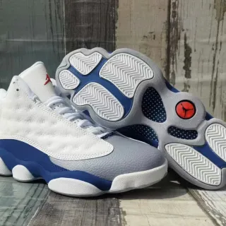 Air Jordan 13 白色皇家蓝灰色篮球鞋