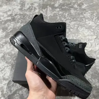 Air Jordan 3 全黑大象印花篮球鞋