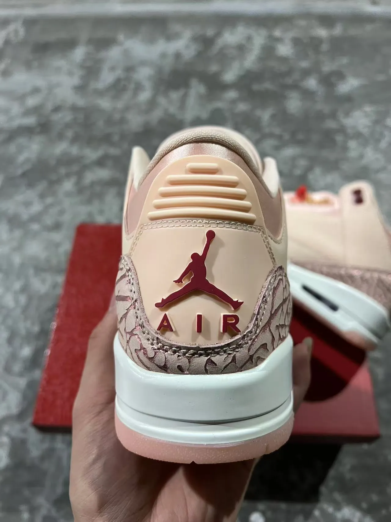 Air Jordan 3 Pink Elephant Basketball Shoes 8