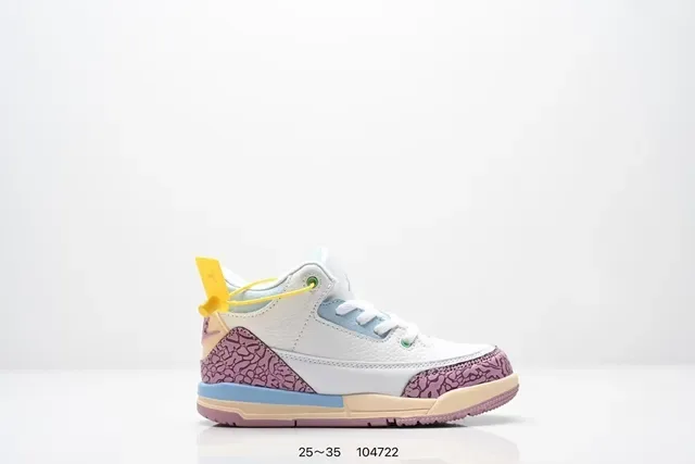 Zapatillas lifestyle Air Jordan 3 blanco cemento gris con estampado de elefante 15