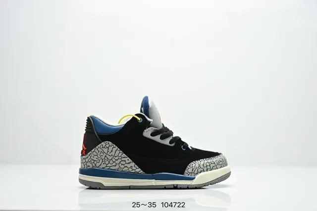 Zapatillas lifestyle Air Jordan 3 blanco cemento gris con estampado de elefante 18