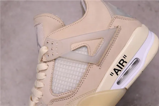 Air Jordan 4 Beige Monochrome Basketball Shoes 9