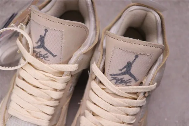 Air Jordan 4 Beige Monochrome Basketball Shoes 10