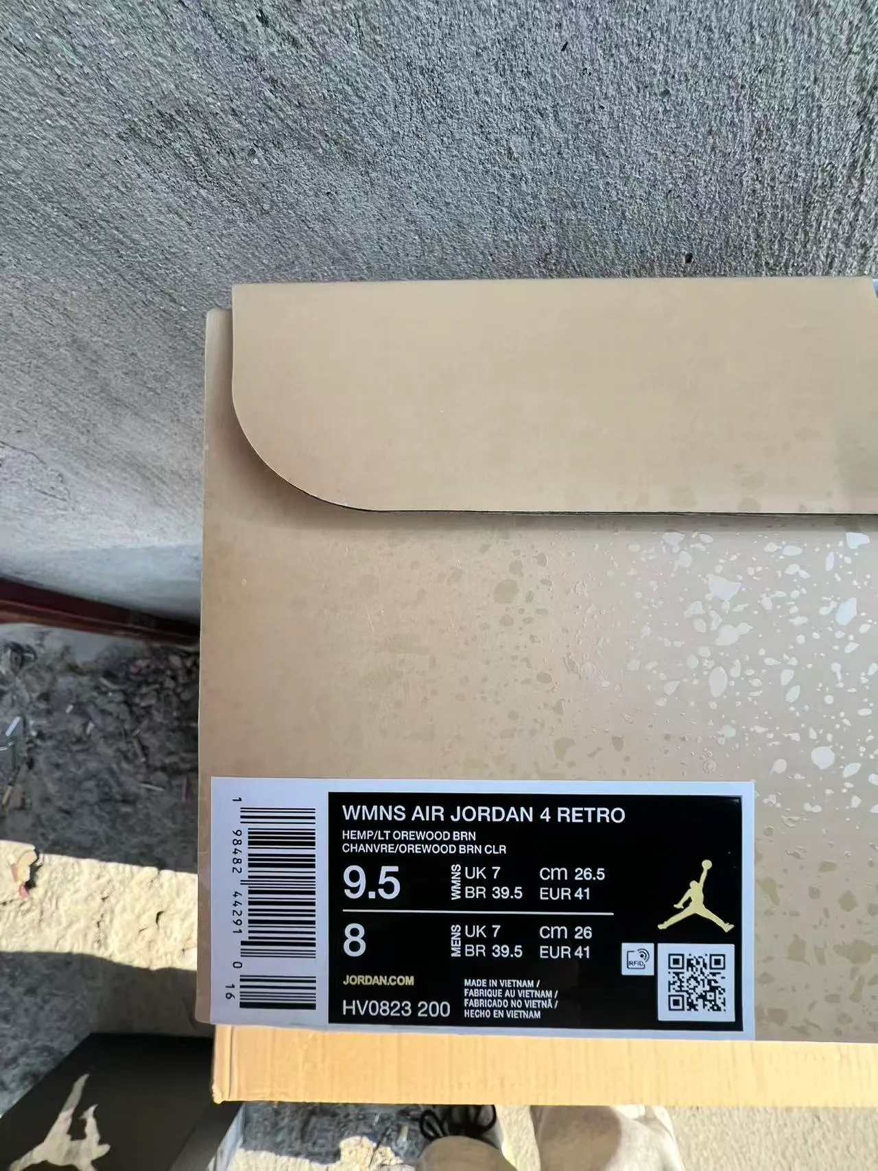 Air Jordan 4 Beige Suede Basketball Shoes 10
