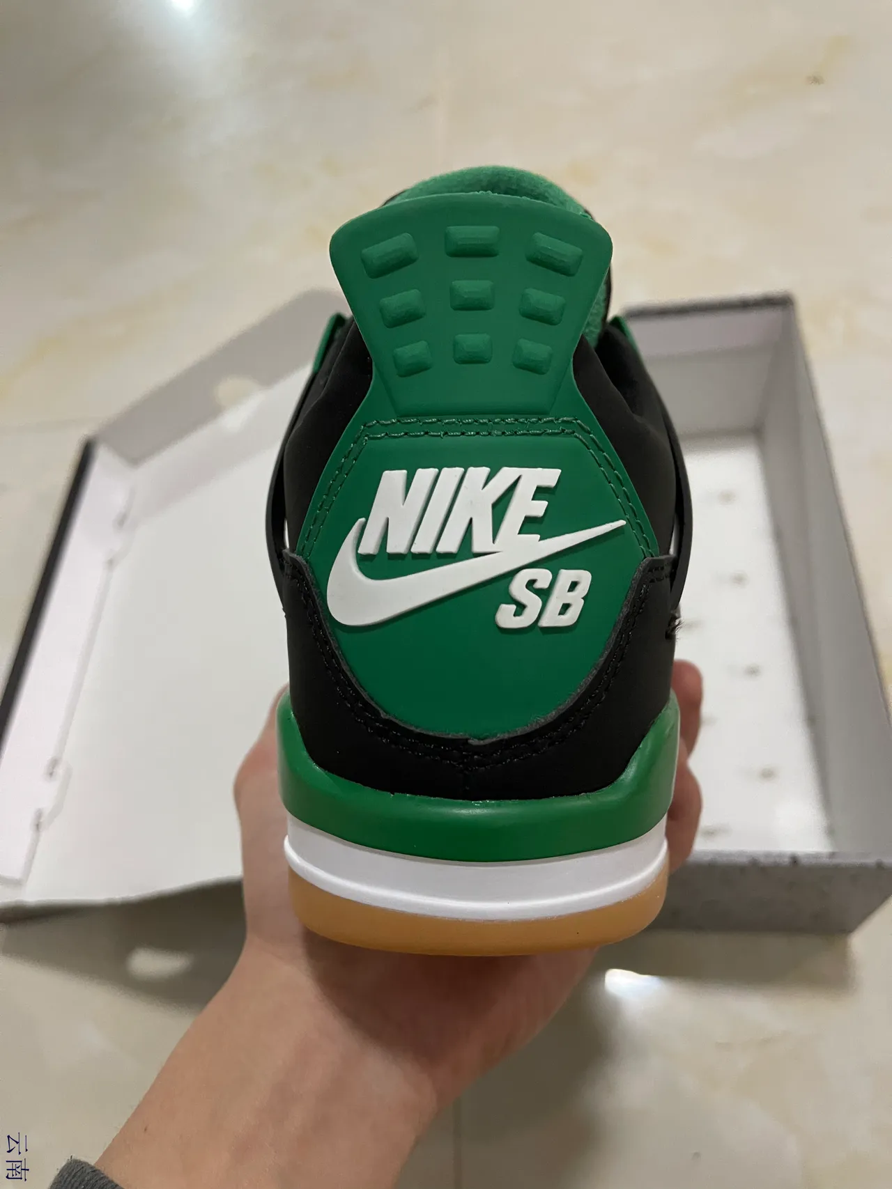 Air Jordan 4 Black Green Basketball Shoes 6