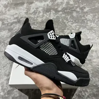 Air Jordan 4 Black White Zapatos de Baloncesto