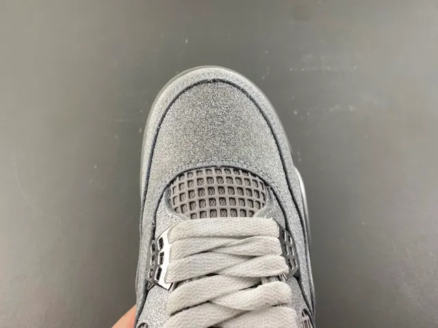 Air Jordan 4 Glitter Silver Metallic Basketball Shoes 4