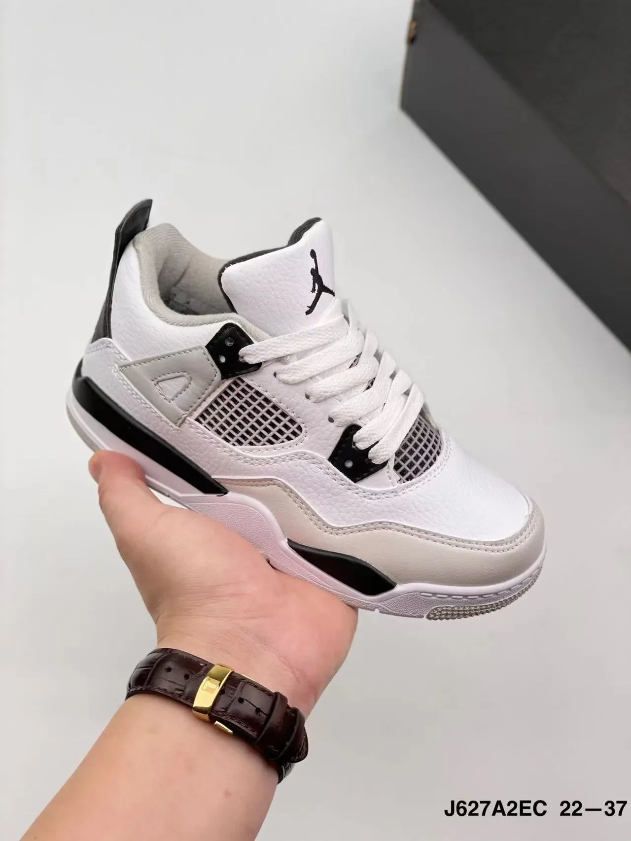 Air Jordan 4 Light Blue Beige Teal Lifestyle Sneakers 13
