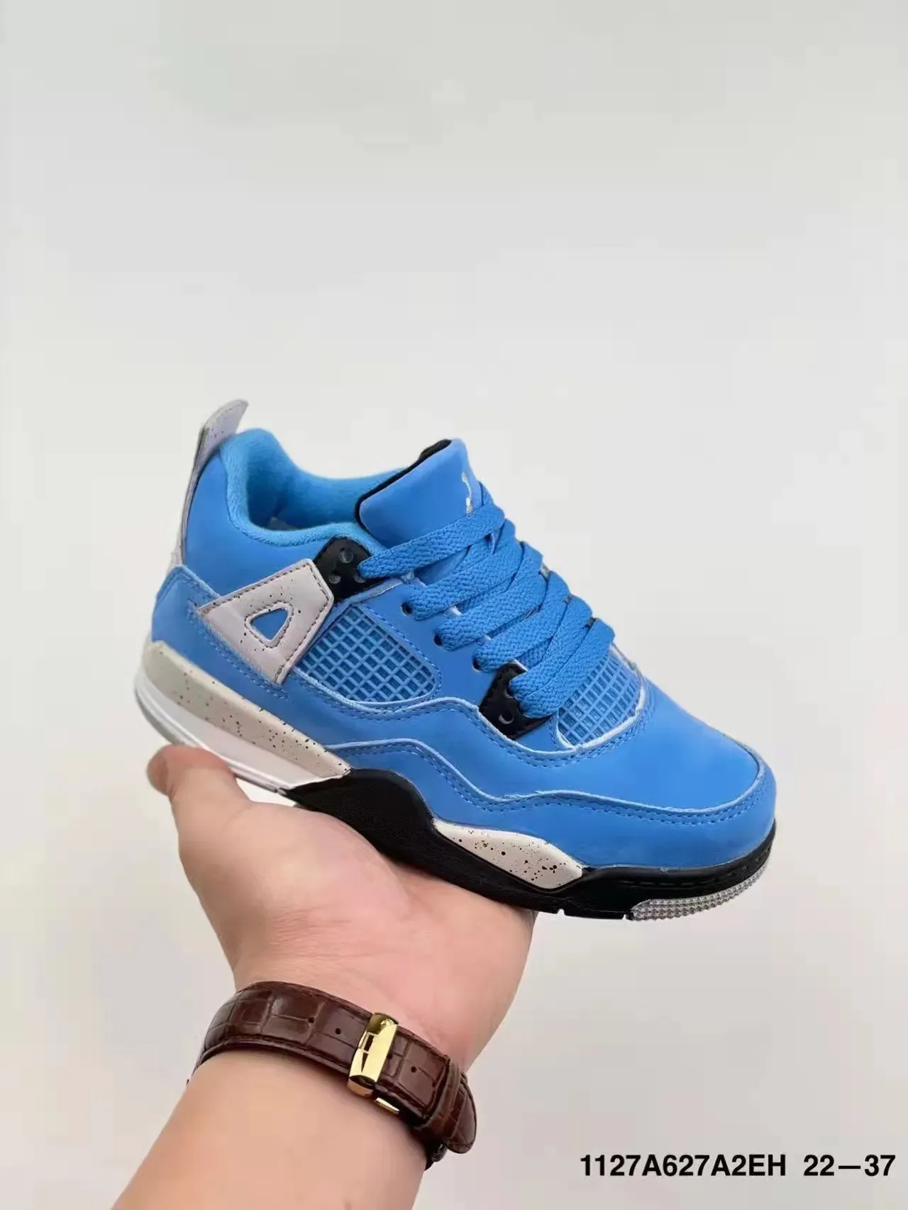 Air Jordan 4 Light Blue Beige Teal Lifestyle Sneakers 15