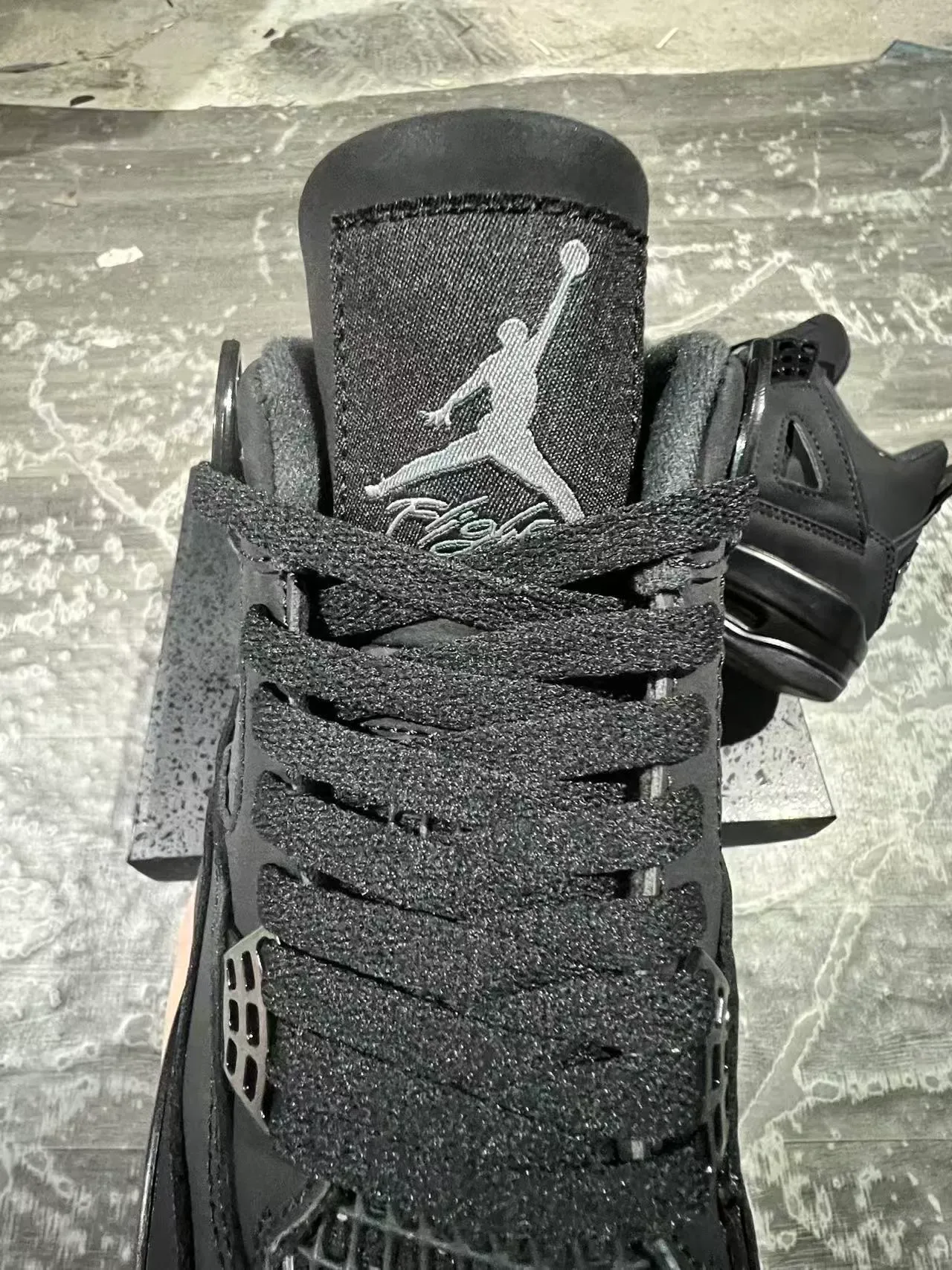 Air Jordan 4 Noir Monocrome Chaussures de Basketball 4