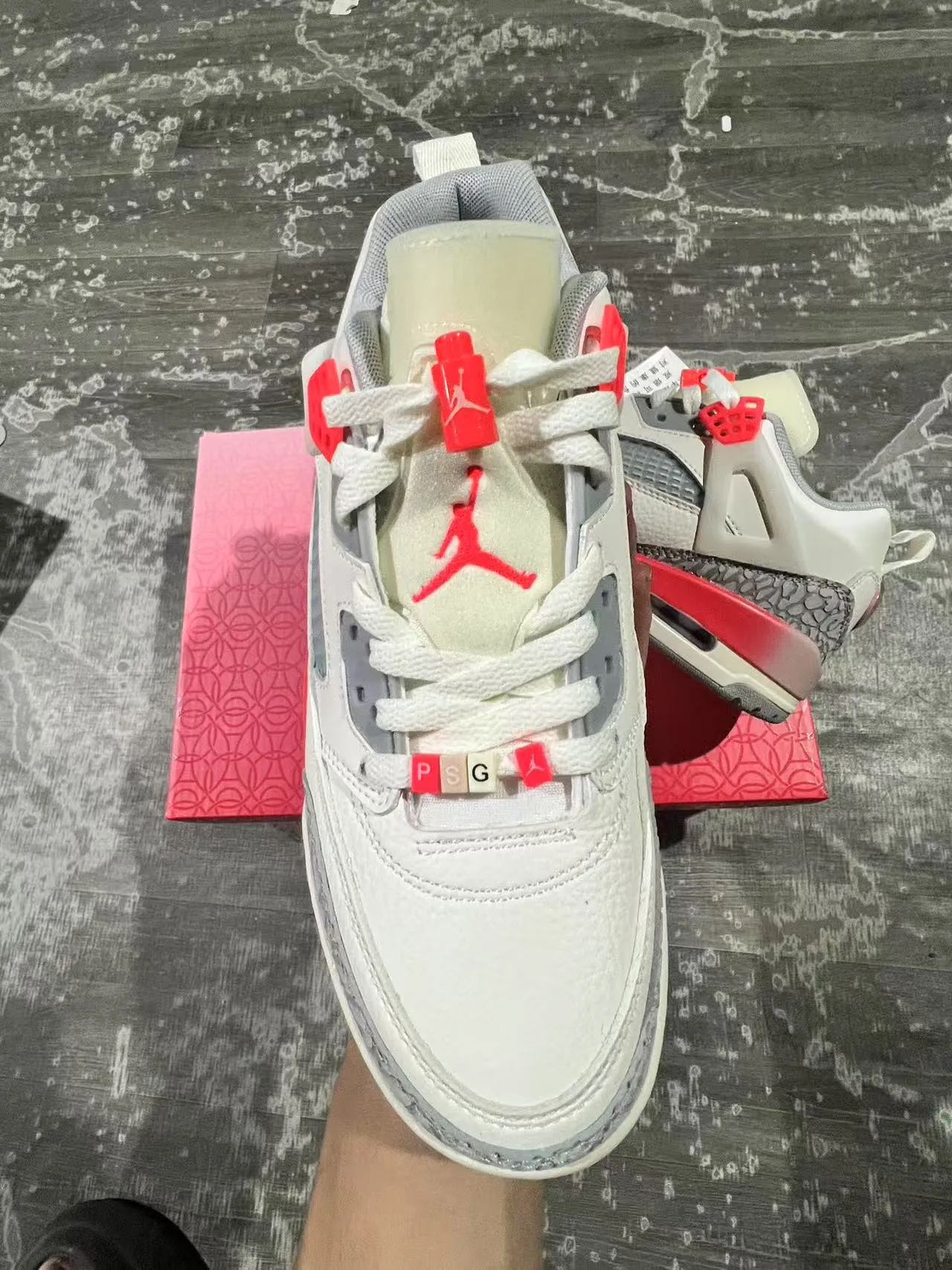 Air Jordan 4 Off-White Red Elephant Lifestyle Sneakers 3